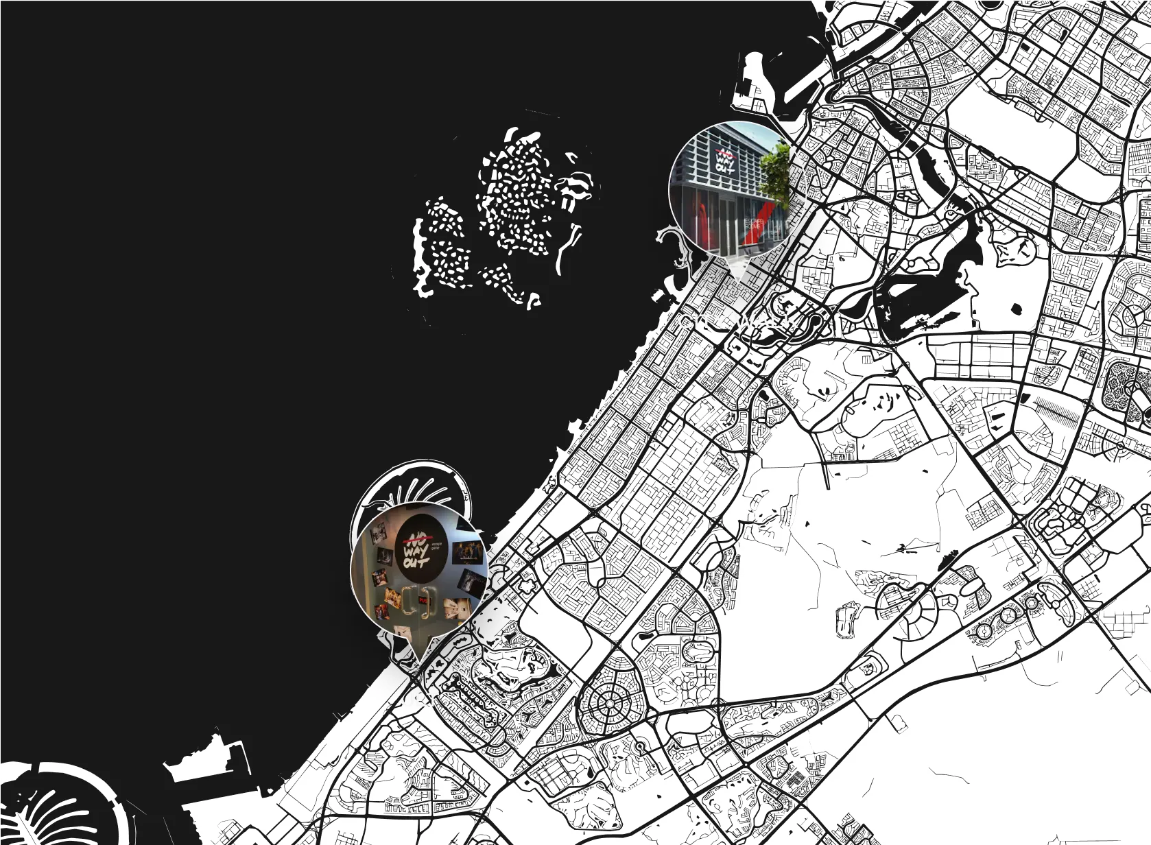 NoWayOut Dubai contact map - photo